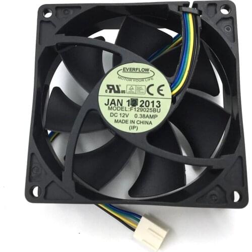 F129025BU 9CM 9025 90x90x25mm PWM CPU Fan 12V 0.38A 4Wire 4Pin Computer CPU Cooler Cooling Fan