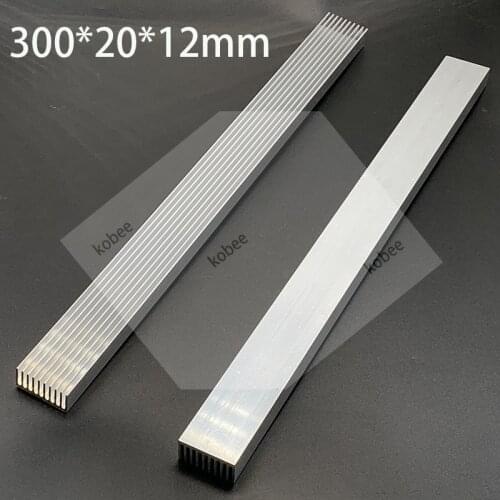Hot Silver-White Heat Sink LED 300x20x12mm Heat Sink Aluminum Cooling Fin