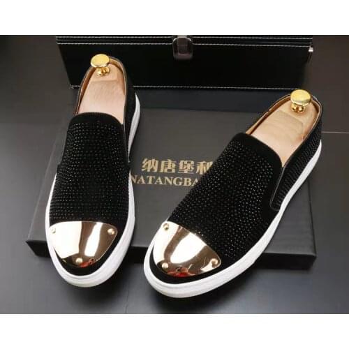 Mens fashion shoes man European British patterns designs work leisure stylist block Italian mocasines cuero genuino hombre