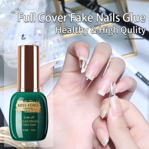 No Crease Fake Coffin Nail Art tips Full Cover Fake Nails Gel Glue Shaped Artificial News Transparent False Nails