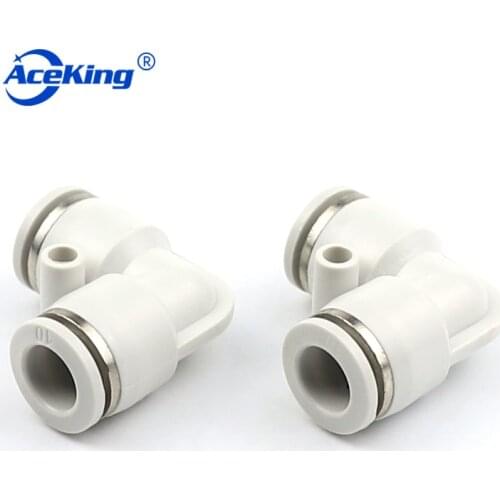 PV High quality plastic L-shaped elbow pv-4 / 6 / 8 / 10 / 12 / 14 / 16 pneumatic gas tube cylinder quick plug connector