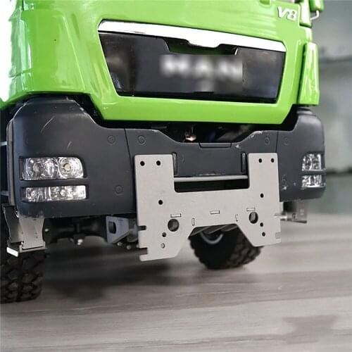 Front Bumper Coupler Winch Traction Base Mounting Base for MAN TGS 1/14 Truck RC Car DIY Model Upgrade Modify Accessories