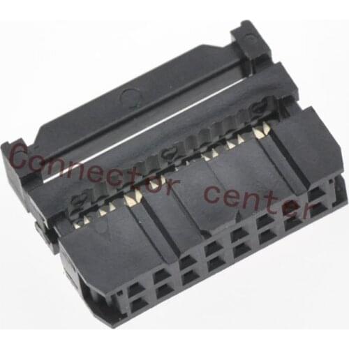 High Quality IDC Connector Full Gold Planted 2.54mm Pitch 16Pin Fungible HIF3BA-16D-2.54R