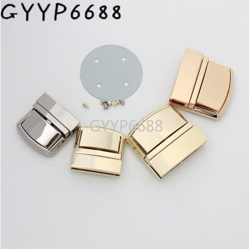 1-5 sets 3 colors 2 size tongue shape push lock for leather bag woman handbag press lock chain purse accessories