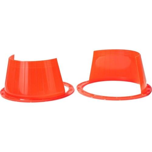 1 Pair 6.5 inch Plastic Car Audio Refit Speaker Ring Ultra-thin Waterproof Cover Protector Auto Interior Accessories