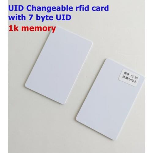 13.56mhz for MF S50 S70 NFC Card 0 Block Writable 7 Byte UID Changeable Rewritable 1K 4K RFID Card Chinese Magic Card