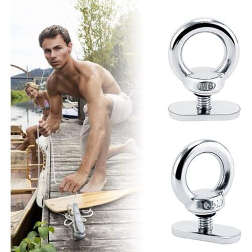 2X Track Mount Tie Multifunctional Anti-rust for Bungee Cord Rope Rowing Inflatable Boat Kayak Accessories