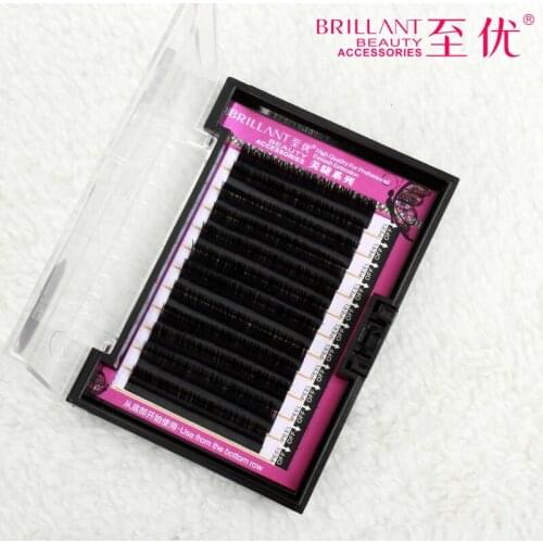 2016 Soft Mink Eyelashes B C J Curl 0.1 thickness Fake False Lashes High Quality Individual Makeup Eyelash Extention