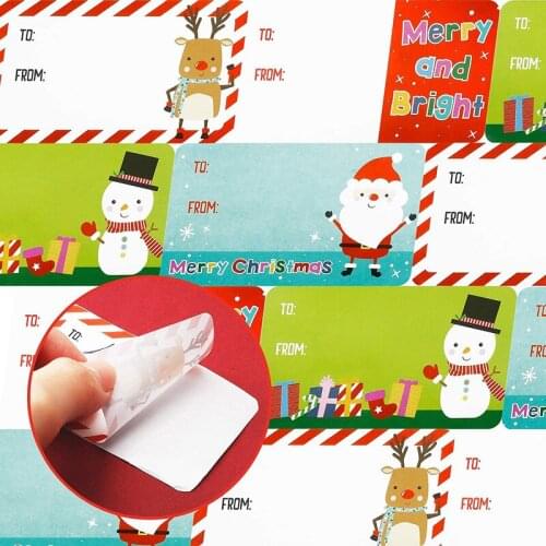 500pcs/set Merry Christmas Decorative Stickers Gift Sealing Stickers Box Label Christmas Tags