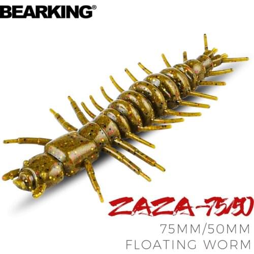 BEARKING Zaza 75mm 50mm floating Fishing Lure Soft Lure Shad Silicone Baits Wobblers Swimbait Artificial leurre souple