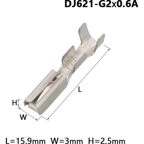 Free shipping 2000 pcs 2.0mm DJ621-G2*0.6A AMP Deutsch connector terminals G77