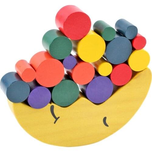 Wooden Toys Moon Balancing Game Kids Educational Toys For Children Wooden Building Blocks Baby Children Balance Toys
