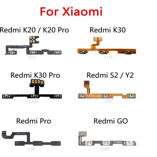 Power Button Switch Volume Button Mute On / Off Key Flex Cable For Xiaomi Redmi K20 PRO K30 S2 Y2 GO
