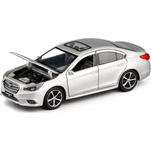 Simulation 1: 32 Subaru lion legacy car alloy car model six open acousto optic model childrens birthday gift