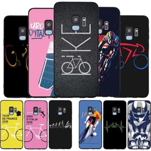 BIKE CYCLING art Black TPU Silicone Soft Phone Case For Samsung Galaxy S20 S10 S9 S8 Plus Lite NOTE 10 9 8 S7 EDGE