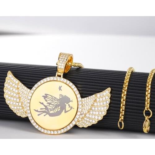 Customized Pet Picture Engrave Zircon Heart Necklace Personalized Cat Dog Jewelry Photo Name Pendant For Children Birthday Gift