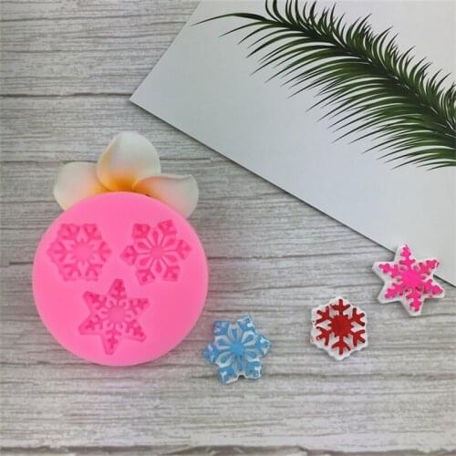 Xmas Snowflake Christmas Fruit Leaves Silicone Mold Polymer Clay Handmade Craft Mold Chocolate Sugarcraft Fondant Cake Mould