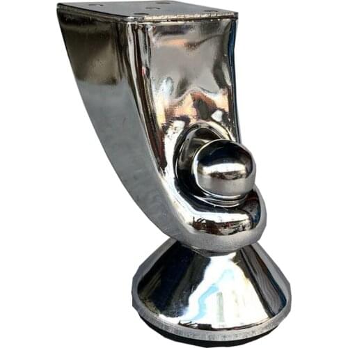 Pack of 60pcs) Metal Cabinet Sofa Furniture Legs Cupboard Table Chrome Feet H=100mm /120mm
