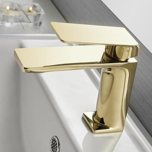 Basin Faucet Bathroom Sink Gold Faucet Single Handle Hole Faucet Basin Taps Grifo Lavabo Wash Hot Cold Mixer Tap Crane 9922K