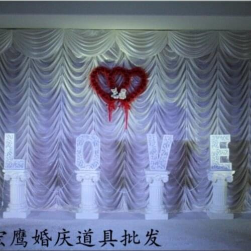 2017 white waterfall wedding backdrops ,wedding stage drape color can be customed
