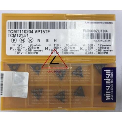 TCMT 110204 VP15TF 10pcs original Mitsubishi turning insert DIAEDGE