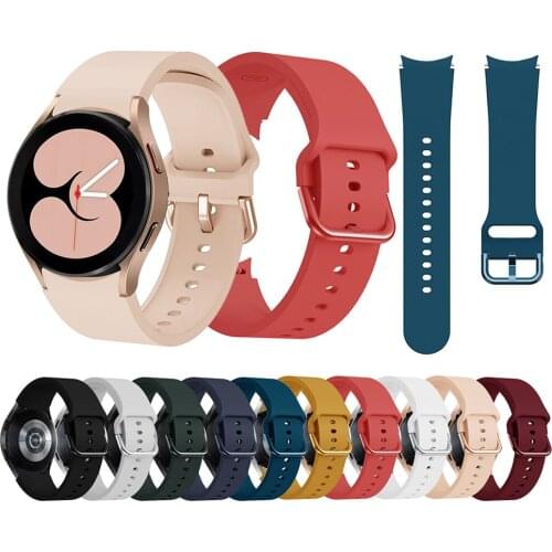 Universal sports Silicone Strap for Samsung Galaxy Watch 4 Band Classic Adjustable smart Watch Band Smart watch Accessories