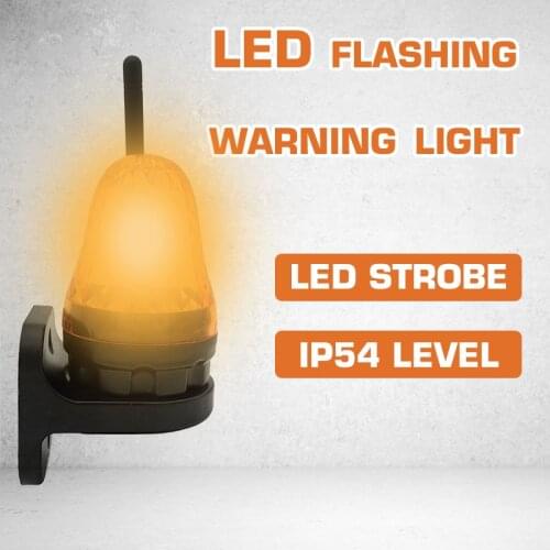 12V 24V 220V Universal Outdoor LED Signal Alarm Light Strobe Flashing Light Wall Mount Emergency Warning Lamp for Gate Opener