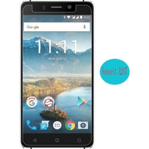 2PCS Tempered Glass Original 9H Explosion-proof Protective Film Screen Protector mobile phone for Senseit A247