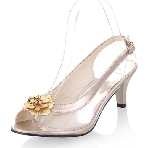 Big Size 34-46 ladies shoes woman Sandals zapatos mujer women chaussure femme sapato feminino wedding tacon valentine D23