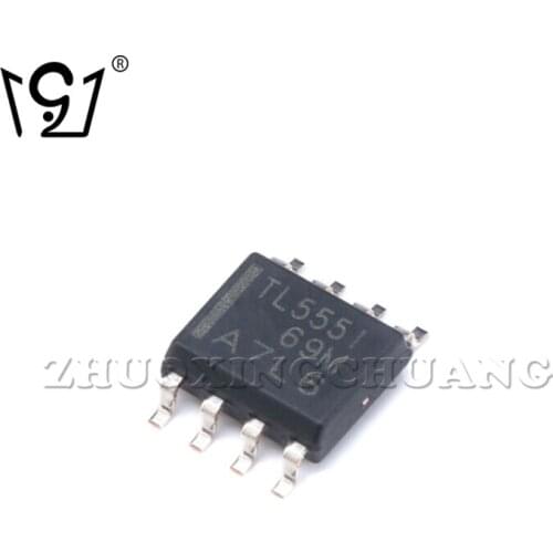 10PCS TLC555IDR SOIC-8 Timer/Oscillator (Single) IC chip