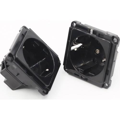 2PCS HIFI SCHUKO Socket AC 250V 16A Power Connector EU Power Socket Jack