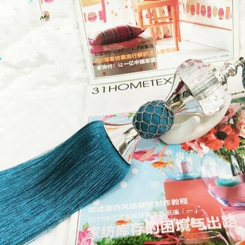 2pcs/lot Tiebacks Tassel Ball Tie Backs Holdbacks Binding Rope Buckles Home Curtain Valance Decor Passamanarias Tassels Contas