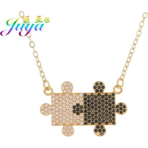 2020 Fashion Women Geometric Jewelry Necklace Gold /Rose Gold Black Zircon Puzzle Cube Pendant Necklace