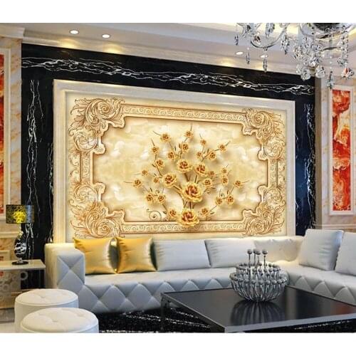 3d wall murals wallpaper European pattern marble Landscape wallpaper murals Home Decoration