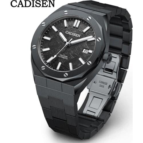 CADISEN DESIGN Automatic Watch Men 2021 Luxury Business NH35 Watches Men Mechanical Wristwatches Waterproof Relogio Masculino