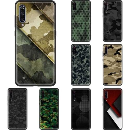 Phone Case for Xiaomi Mi 11 Poco X3 NFC F2 M3 Pro 10 9 9T 9SE Lite 10T Lite Pro Soft Coque Camouflage Pattern Camo Military Army