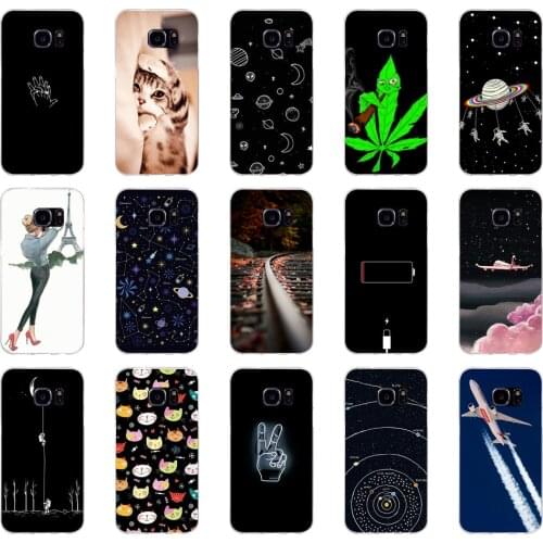 H For Samsung Galaxy S7 egde case Cover for Samsung Galaxy S6 edge Case for Samsung S7 S6 G920F i9600 Cover Silicon Fundas