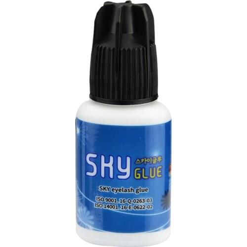 Black Red Cap Lashes Glue Fastest 2-3s Dry Korea Sky Glue S+ For Eyelash Extensions Most Powerful Adhesive Makeup Tools