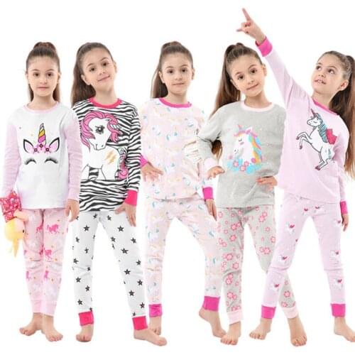 Kid Clothes unicorn Pajamas For Girls Boys Childrens Pajamas Suit Baby Girls Clothes Pyjamas Kids Pijamas Infantil leisure wear