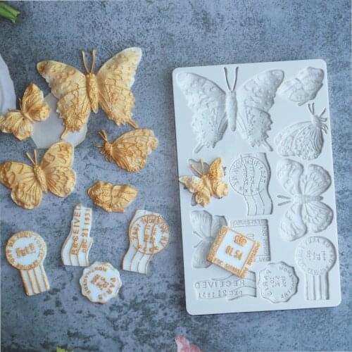 Butterfly Silicone Mold Fondant Cake Decorating Mould Sugarcraft Chocolate Cookie Baking Tool Kitchenware For Cake Gumpaste Form