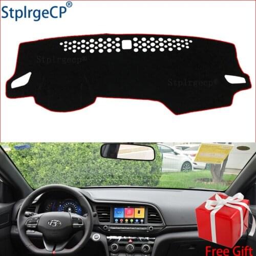 For Hyundai Elantra 2016 2017 2018 2019 AD Avante dashboard mat Protective pad Shade Cushion Pad interior sticker accessories