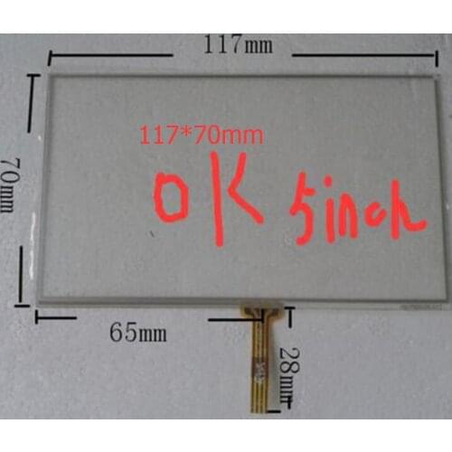 Small gps 5inch mp5 general touch screen handwriting board tp 117mmx70 mm