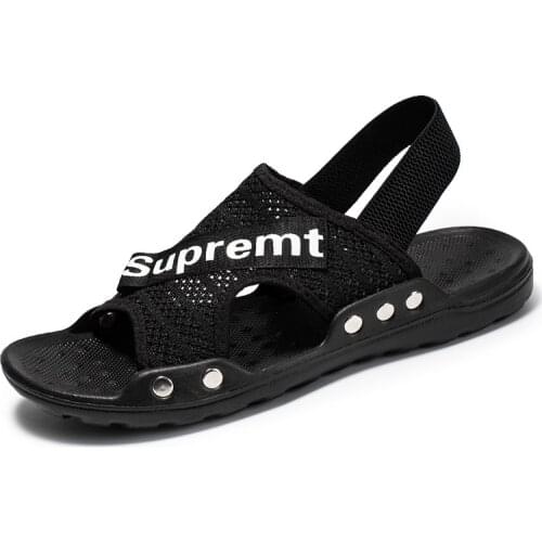 Mens slippers beach shoes 2021 new summer new Korean sandals fashion casual sandals mens shoes