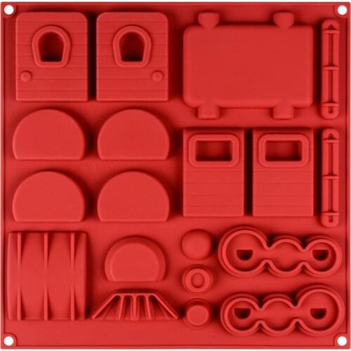 New 3D Cake Mold Silicone Cake Mould Fancy Gingerbread Train Shape Sugarcraft Chocolate Dessert Molds DIY Baking Mold New