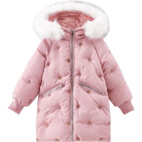 2019 New Childrens Snow Cotton Padded Clothes for Girls In 2019 Winter Girls Winter Coats Duck Down Winter Jacket Kids