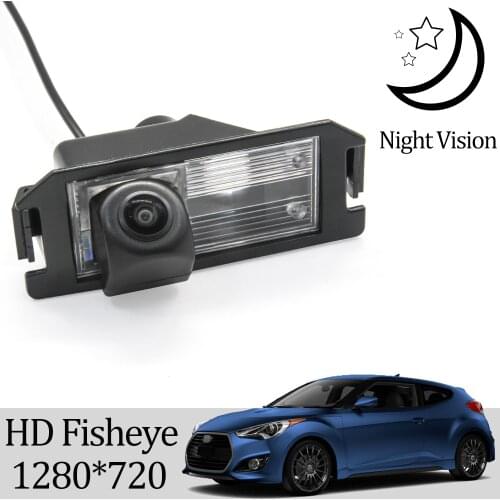 Owtosin HD 1280*720 Fisheye Rear View Camera For Hyundai Veloster/Veloster Turbo 2011-2018 Car Reverse Parking Accessories