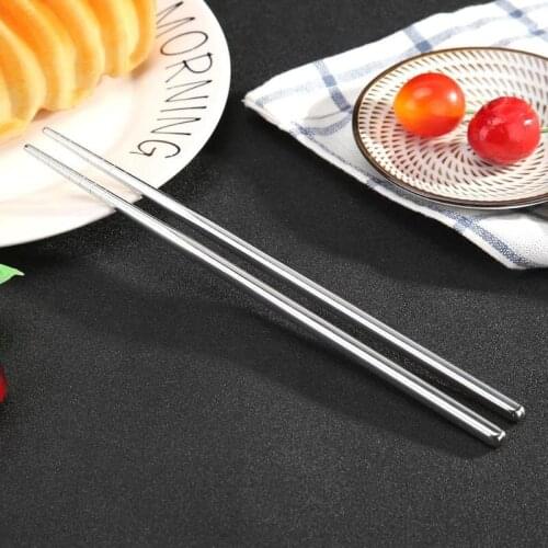 Stainless Steel Chopsticks Chopstick New Creative Tableware 1 Pair Portable 21cm Multicolor Reusable Metal Chopsticks