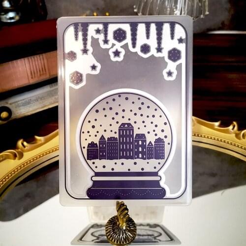 Panalisacraft Snow house Cutting Dies and Embossing Folder Set for DIY Scrapbooking Paper Craft/Card Making Decoration Supplies