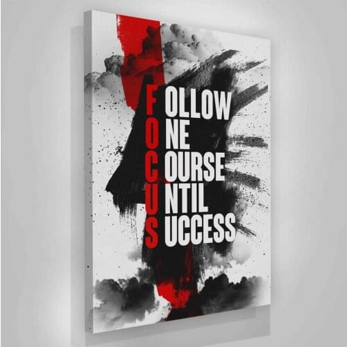 Office Posters HD Print Canvas Art Inspirational Success Quotes Motivational Words Poster Painting Wall Picture For Living Room