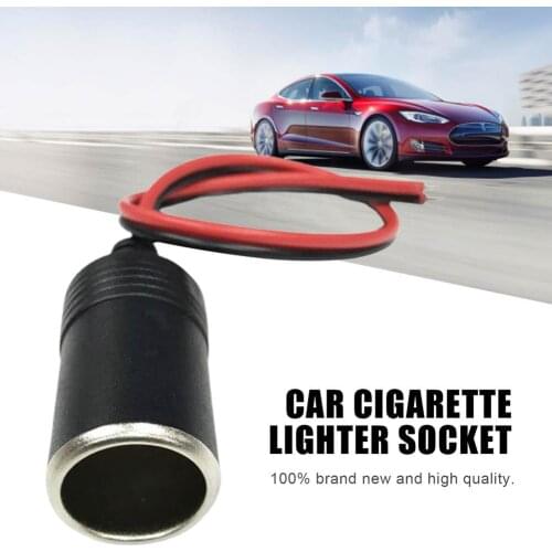 Car Cigarette Lighter Socket Cigarette Lighter Adapter 10A120W Plug Connector Adapter Plug Receptacle Charger Cable Socket
